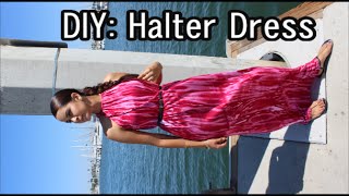 DIY: How to Easy Halter Maxi Dress