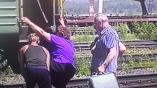 Крутые съёмки посадка в вагон Cool shooting landing in car