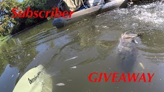 Kayak bass fishing First overnight trip of 2018 (Subscriber giveaway)