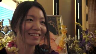 Chinese girl seaching for Sri Krsna