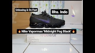 Nike Air Vapormax Flyknit 'Midnight Fog Black' Unboxing & On Feet 849558 009