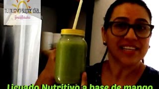 Licuado nutritivo con mango