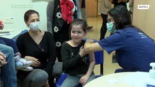 Israel: Children aged between 5 and 11 receive first COVID-19 jabs in Tel Aviv