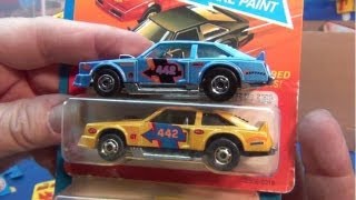 Vintage Hot Ones Flat Out 442 Compared to New 442 Much