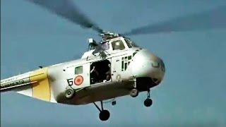 Vuelo en helicóptero sobre el río Ebro (1960) - Helicoptero Sirorsky S 55 H 19 Ejército del aire