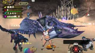 【MHF】　HC上位イャンガルルガ　超速寄生中集め　０ラスタ