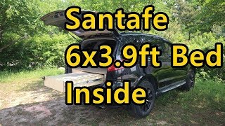 175 Hyundai Santafe CM Camping camper 6x3.9ft Bed size
