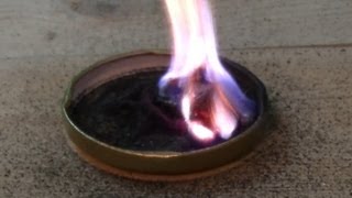 Potassium Permanganate and Glycerol (Glycerin) fire