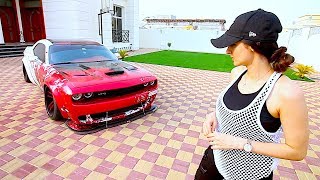 The CRAZY 1000HP HELLCAT *Most aggressive Female Driver  !!!