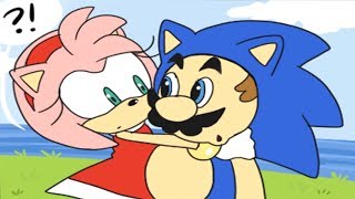 MARIO TRICKS AMY ROSE!?! (Smash Bros Ultimate Comic Dub Animations)