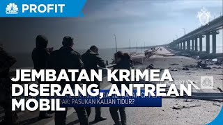 Jembatan Crimea Rusak Imbas Ledakan, Antrean Mobil Mengular