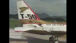 Учебно-боевой самолёт T-50 (Golden Eagle), первый полёт 20 августа 2002
