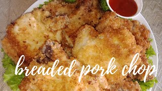 BREADED PORK CHOP ( super crunchy pero soft)  [ how to ]