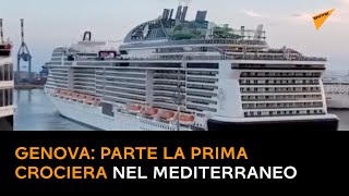 Genova: parte la prima crociera nel Mediterraneo dopo cinque mesi di pandemia