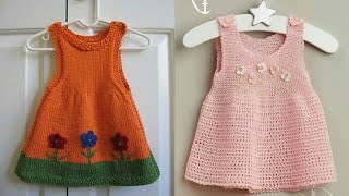 Very Beautiful And Gracefull Hand knitting Baby Frocks Designs