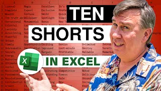 Excel Quick Takes Ten Excel Topics In 3 Minutes - 2419