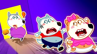 Baby Wolf, Run Away! - Don't Overeat, Mommy Wolf - Learns Kids Healthy Habits | @mommywolf