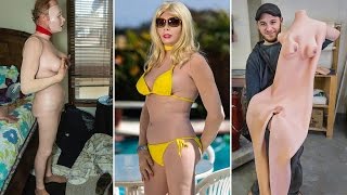 Meet creator of bizarre rubber female body suits that let men live as plastic dolls
