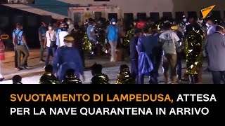 Svuotamento di Lampedusa, attesa per la nave quarantena in arrivo