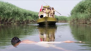日軍隊長在河裡洗澡，竟突然被拖入水裡淹死，其他日軍瞬間嚇懵，直呼神龍顯靈！ ️ 抗日