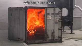 FOGNAIL® Nebellöschsystem - Löscheinsatz Container Brand