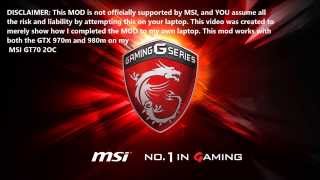 MSI GT70 2OC--- GTX970m/980M upgrade