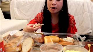 Pate (Chicken Liver Paste) and Butter with Bread I Mukbang