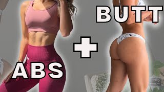 ABS & BUTT WORKOUT - the BEST workout to grow booty + snatch your waist ‍