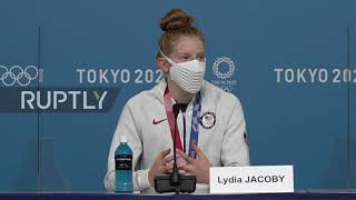 Japan: We were "confused" what they were - US gold swimmer Lydia Jacoby on "Bane" masks