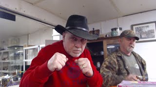 Friday night fun live auction with storage unit finds treasures