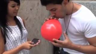 Phone In Balloon Trick - Street Magic - kingmagic