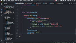 Laravel 5.7 AJAX CRUD - 04 Create Controller and Show Index User Page