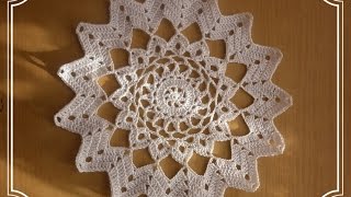 Небольшая салфеточка крючком МК