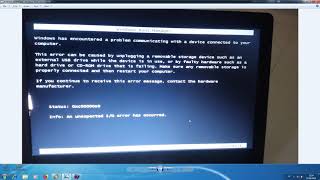 Mengatasi error  windows has encountered a problem communicating