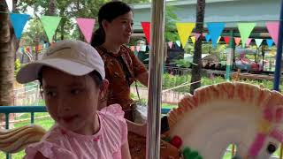Đưa bé đi chơi trò chơi miễn phí taij khu du lịch bửu long và Văn miếu Trấn Biên