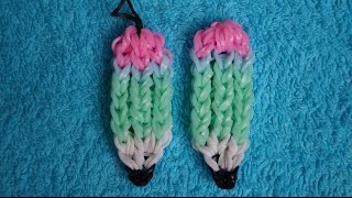 Фигурки из резинок. Фигурка "Карандаш" из резинок на вилках