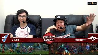 J.Storm vs Team Secret Game 1 (Bo3) | DreamLeague Season 11 Lower Bracket Round 3