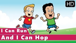 I Can Run And I Can Hop | Action Songs | Animation Nursery Rhymes for kids