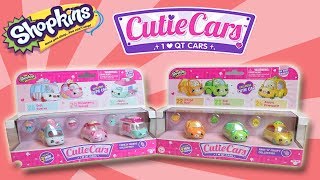 SHOPKINS - CUTIE CARS - FAST N FRUITY & FREEZY RIDERS | Little Kelly & Friends ToysReview for Kids