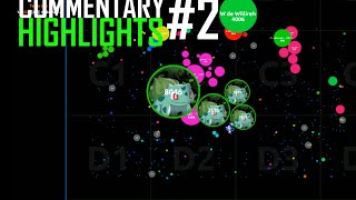 Agar.io Commentary Highlights #2 - SICK DOUBLESPLITS, CANNONSPLITS, SICK PLAYS! - Yhiita and Trapz
