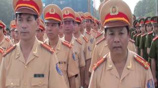 Lực lượng cảnh sát Công an thành phố Hà Nội báo công tại Lăng Bác