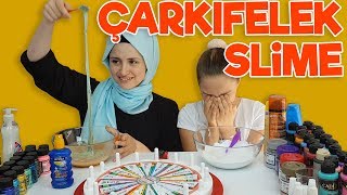 ÇARKIFELEK Sürpriz Slime Challenge | Büşra çok üzüldü !! ??( Wheel of Fortune Slime )
