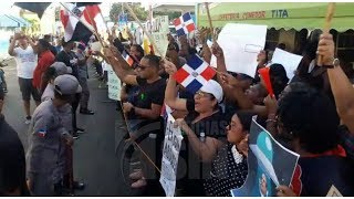 Continúan manifestaciones contra JCE en La Romana