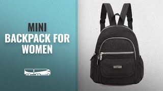 Top 10 Mini Backpack For Women [2018]: AOTIAN Lightweight Little Casual Backpack 7 litres Black