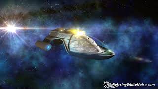 Starliner Cruise White Noise | Sleep, Study, Focus | 10 Hours Spaceship Sounds