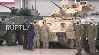 Poland: US Secretary of Defence visits US and Polish forces near Poznan