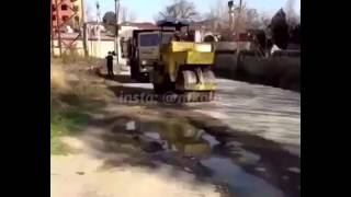 Ожидание и реальность или работа асфальтоукладчиков в г. Махачкала | Дагестан