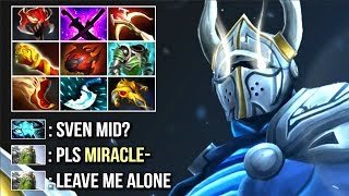New Style Miracle- Pro Sven Mid vs Storm - Madness is Back! Epic Farm Speed Top MMR Game WTF Dota 2
