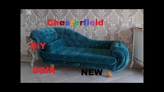 Изготовление дивана Честерфилд своими руками DIY Making your own Chesterfield sofa