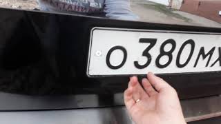 Рамка номерного знака RCS Light в действии (Opel Zafira B)